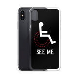 See Me (Not My Disability) Black iPhone Case Unisex