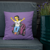 pillow Not All Actor Use Stairs yellow cartoon Raising Dion Esperanza Netflix Sammi Haney ableism disability rights inclusion wheelchair actors disabilities actress