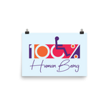 100% Human Being (Poster)