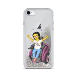 iPhone case Not All Actor Use Stairs yellow cartoon Raising Dion Esperanza Netflix Sammi Haney ableism disability rights inclusion wheelchair actors disabilities actress