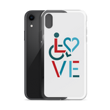 LOVE (for the Special Needs Community) iPhone Case Stacked Design 3 of 3