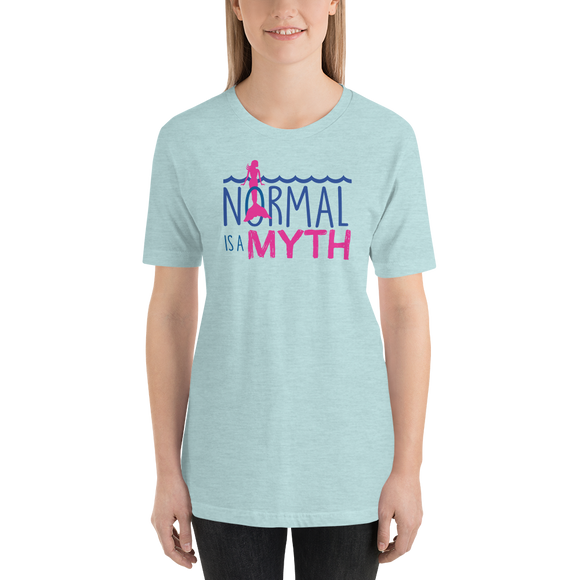 shirt normal is a myth mermaid peer pressure popularity disability special needs awareness inclusivity acceptance