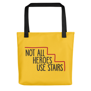tote bag Not All Heroes Use Stairs hero role model super star ableism disability rights inclusion wheelchair disability inclusive disabilities