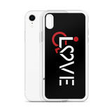 LOVE (for the Special Needs Community) Black iPhone Case