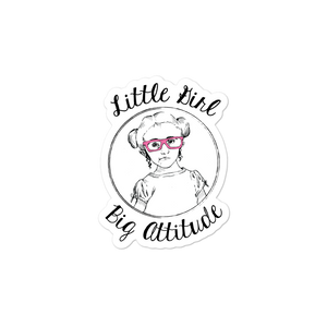 sticker Little Girl Big Attitude Raising Dion Esperanza fan Netflix Sammi Haney wheelchair pink glasses sass sassy disability osteogenesis imperfecta
