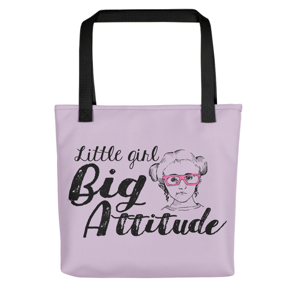 tote bag Shirt Little Girl Big Attitude Raising Dion Esperanza fan Netflix Sammi Haney wheelchair pink glasses sass sassy disability osteogenesis imperfecta