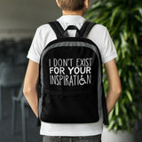 backpack school I Do Not Exist for Your Inspiration inspire inspirational pander pandering objectify objectification disability able-bodied non-disabled wheelchair sympathy pity