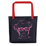 I Love Pink (Esperanza - Raising Dion) Pink on Navy Tote Bag