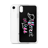 Different Does Not Equal Less (As Seen On Netflix’s Raising Dion) Black iPhone Case
