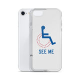 See Me (Not My Disability) White iPhone Case Unisex