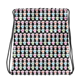 drawstring bag print all over Different Colored Faces of Sammi Haney Esperanza Netflix Raising Dion fan sassy wheelchair pink glasses disability osteogenesis imperfecta OI