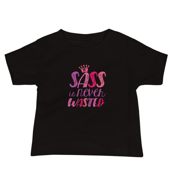 baby Shirt sass is never wasted sassy Raising Dion Esperanza fan Netflix Sammi Haney girl wheelchair pink glasses disability osteogenesis imperfecta