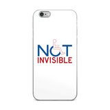 iPhone Case not invisible disabled disability special needs visible awareness diversity wheelchair inclusion inclusivity impaired acceptance
