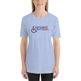 Different but Equal (Disability Equality Logo) Design 2 Unisex Shirt