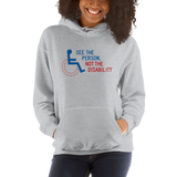 See the Person, Not the Disability (Hoodie White/Grey)