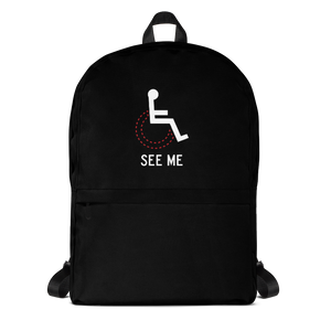 school backpack see me not my disability wheelchair inclusion inclusivity acceptance special needs awareness diversity