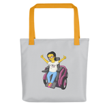 Esperanza From Raising Dion (Yellow Cartoon) D.D.N.E.L. Grey Tote Bag