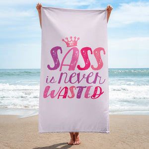 beach towel Kindness is never wasted, but neither is Sass! My daughter (Sammi Haney) has plenty of Sass in real life and as her character Esperanza on Netflix's Raising Dion.