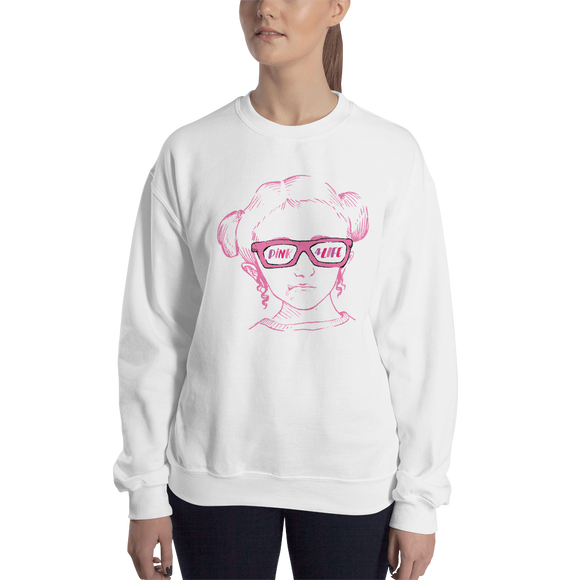 sweatshirt I love Pink pink glasses 4life 4 life for life Raising Dion Esperanza fan Netflix Sammi Haney