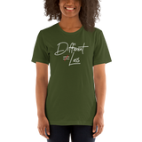 Different Does Not Equal Less (Original Clean Design) Adult Dark Color Shirts
