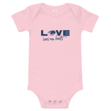 Love Sees No Limits (Halftone Design, Baby Onesie)
