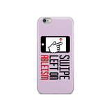 Swipe Left on Ableism (Pink iPhone Case)