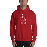 See Me (Not My Disability) Unisex Hoodie Dark Colors