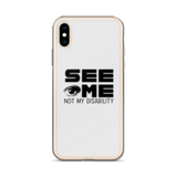 See Me Not My Disability (Halftone) iPhone Case
