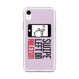 Swipe Left on Ableism (Pink iPhone Case)