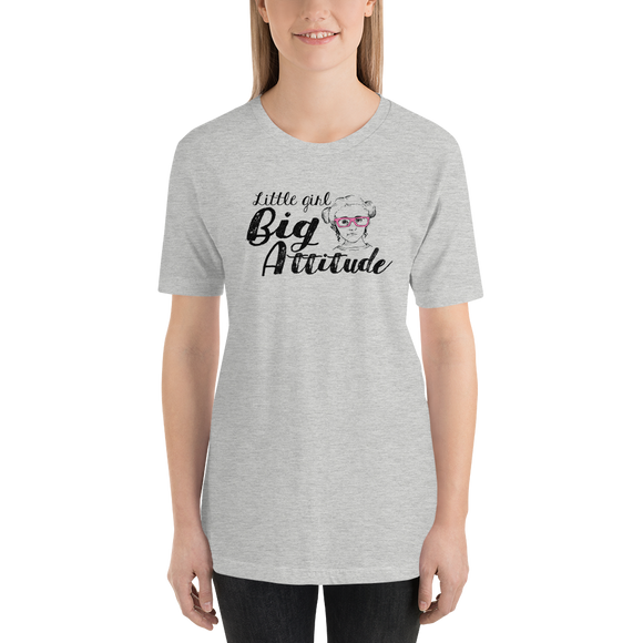 Shirt Little Girl Big Attitude Raising Dion Esperanza fan Netflix Sammi Haney wheelchair pink glasses sass sassy disability osteogenesis imperfecta
