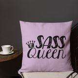 Sass Queen (Pillow 20x12 or 18x18)