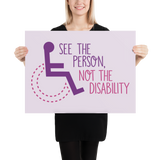 See the Person, Not the Disability (Women's Poster)