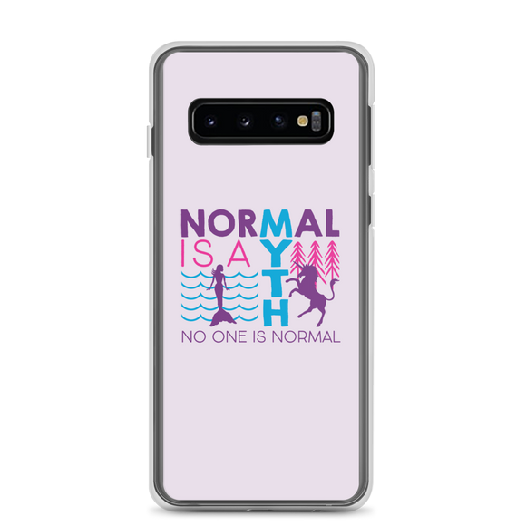 Samsung case normal is a myth mermaid unicorn peer pressure popularity disability special needs awareness inclusivity acceptance