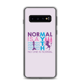 Samsung case normal is a myth mermaid unicorn peer pressure popularity disability special needs awareness inclusivity acceptance