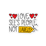 Love See's People, Not Labels Sticker