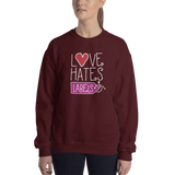 Love Hates Labels (Sweatshirt Dark Colors)