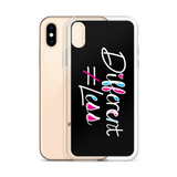 Different Does Not Equal Less (As Seen On Netflix’s Raising Dion) Black iPhone Case
