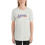 Different but Equal (Disability Equality Logo) Design 2 Unisex Shirt