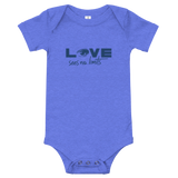 Love Sees No Limits (Halftone Design, Baby Onesie)