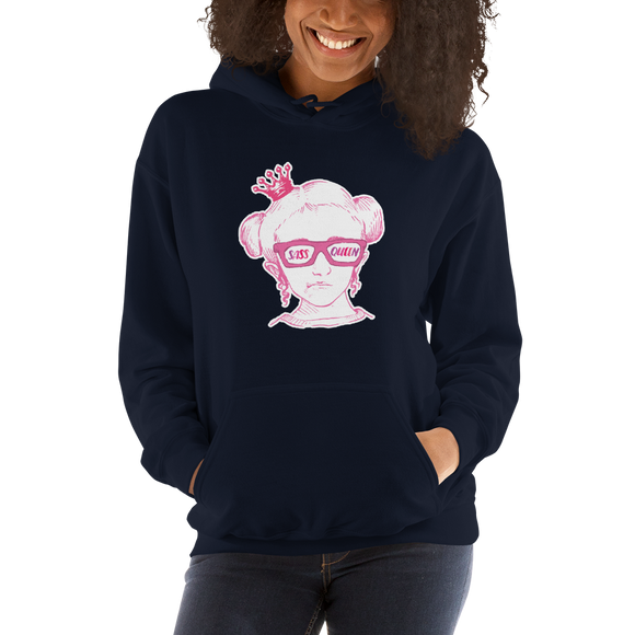 hoodie Sass Queen Fan Sammi Haney Esperanza Netflix Raising Dion sassy wheelchair pink glasses disability osteogenesis imperfecta