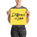 Different Does Not Equal Less (As Seen on Netflix's Raising Dion) Poster