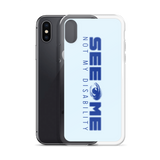 See Me Not My Disability (Halftone) Blue iPhone Case