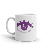 See the Person, Not the Disability (Eyelash Design) Mug