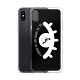 See the Person, Not the Disability (Eyelash Design) Black iPhone Case