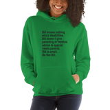 Bill Doesn't Give Parenting or Medical Advice (Special Needs Parent Hoodie)