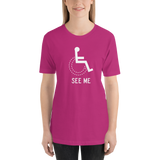 See Me (Not My Disability) Unisex Dark Color Shirts