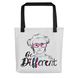tote bag be different Raising Dion Esperanza fan Netflix Sammi Haney wheelchair pink glasses disability osteogenesis imperfecta