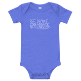 See People, Not Labels (Baby Onesie Dark Colors)