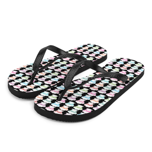 Flip Flops print all over Different Colored Faces of Sammi Haney Esperanza Netflix Raising Dion fan sassy wheelchair pink glasses disability osteogenesis imperfecta OI