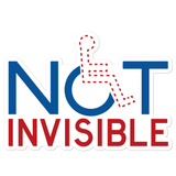 Not Invisible Men's Sticker